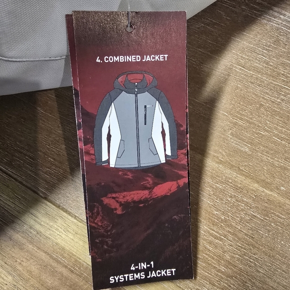 Swiss Tech Girls 4-in-1 Systems Hooded Puffer Zip Outerwear Jacket - Picture 12 of 15